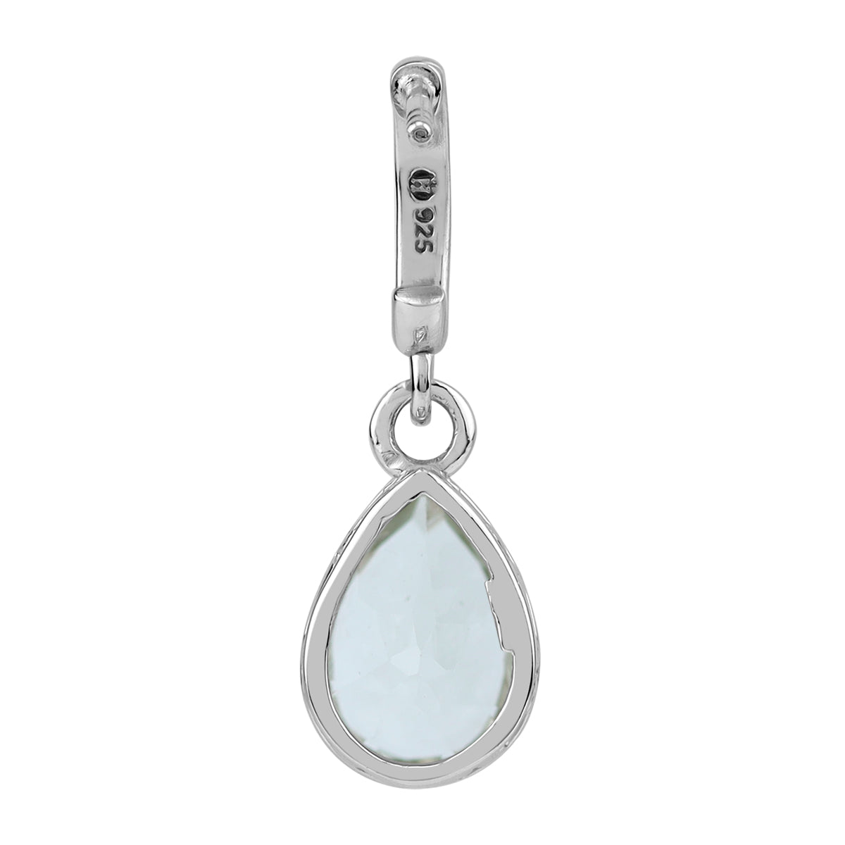 3.1 CTW 10X7mm Genuine Pear Shape Green Amethyst White Gold Plated 925 Sterling Silver Heart Victorian Style Drop Dangle in C Hoop Stud Post Gemstone Earrings Jewelry for Women - Silvershake-store