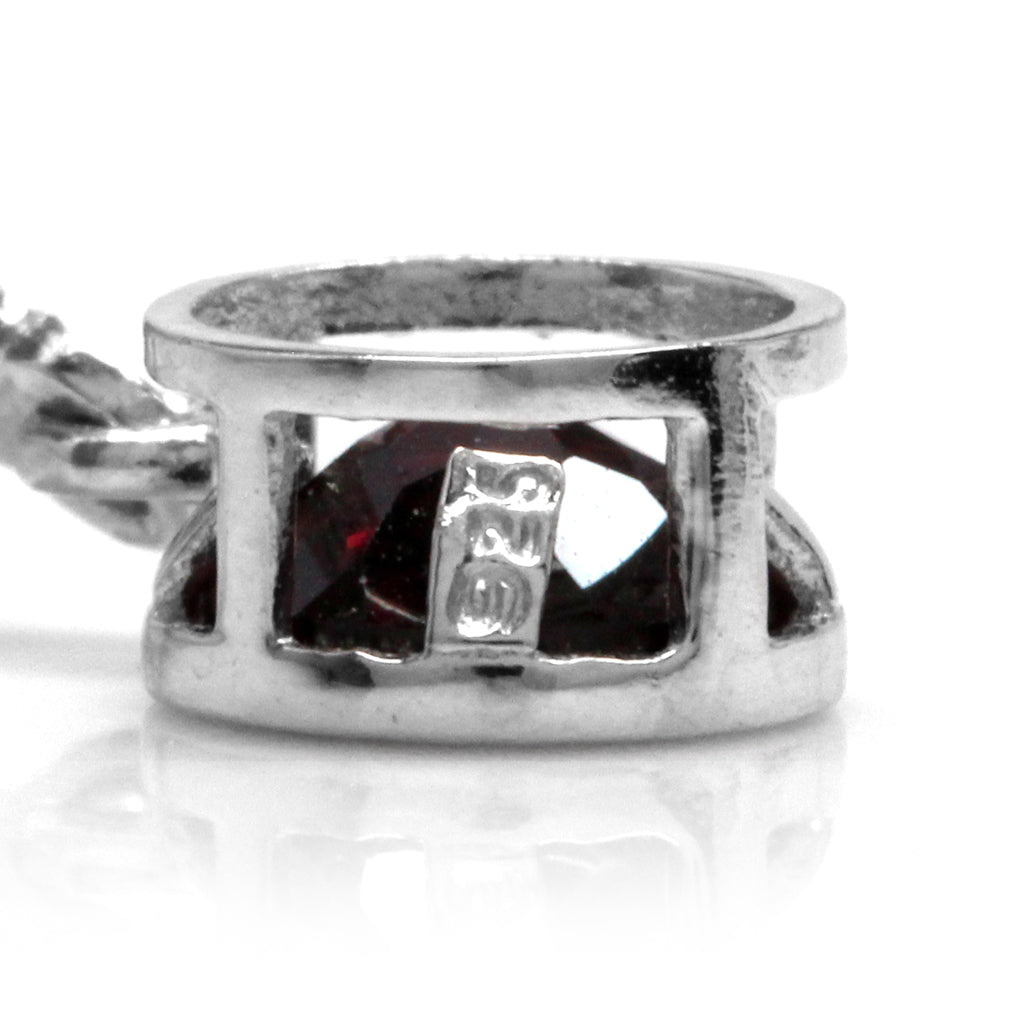 2.12ct. 6mm Natural Round Rhodolite Garnet 925 Sterling Silver Bezel Set Leverback Dangle Earrings - Silvershake-store