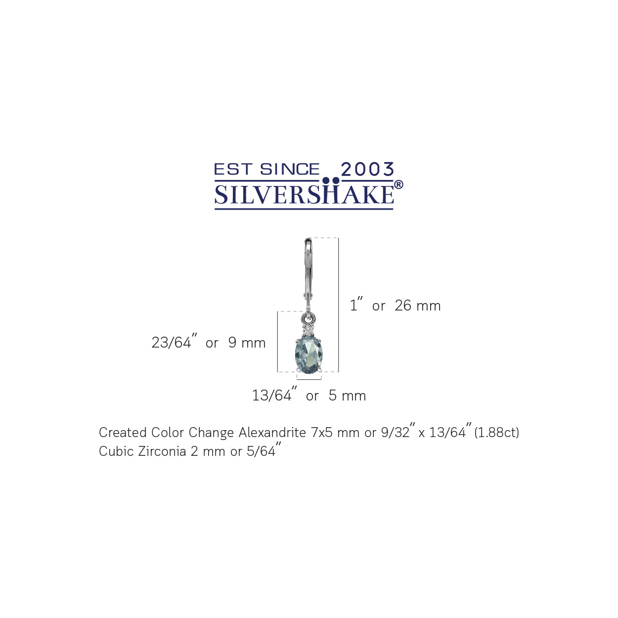 Simulated Color Change Alexandrite White Gold Plated 925 Sterling Silver Leverback Earrings - Silvershake-store