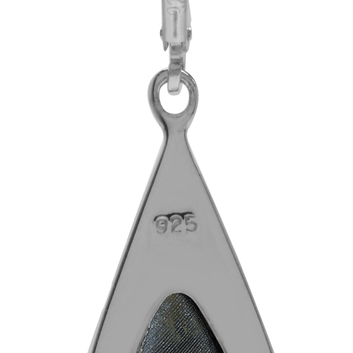 Created Black Onyx Inlay White Gold Plated 925 Sterling Silver Drop Dangle Leverback Earrings - Silvershake-store