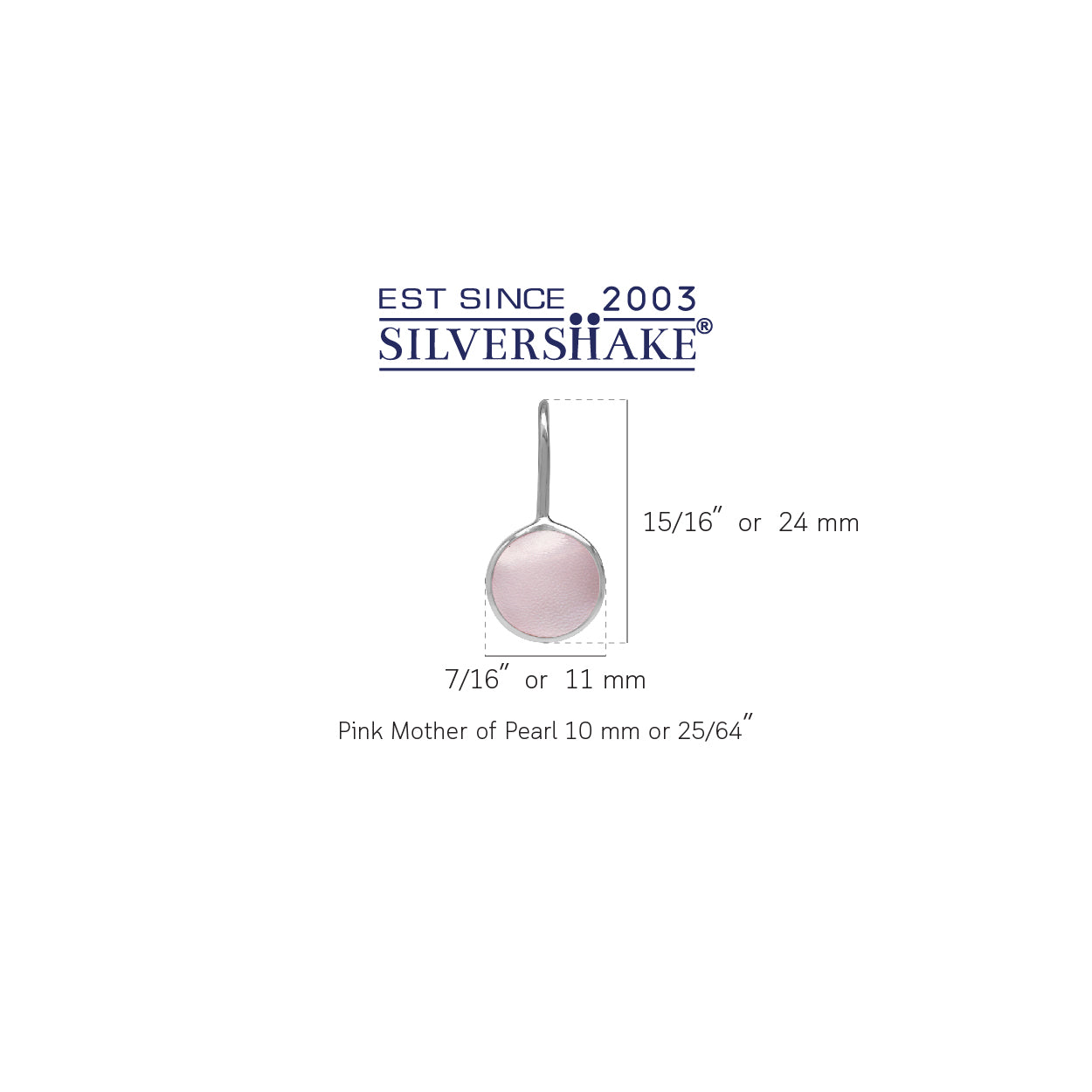 10mm Pink Mother of Pearl White Gold Plated 925 Sterling Silver Leverback Earrings - Silvershake-store