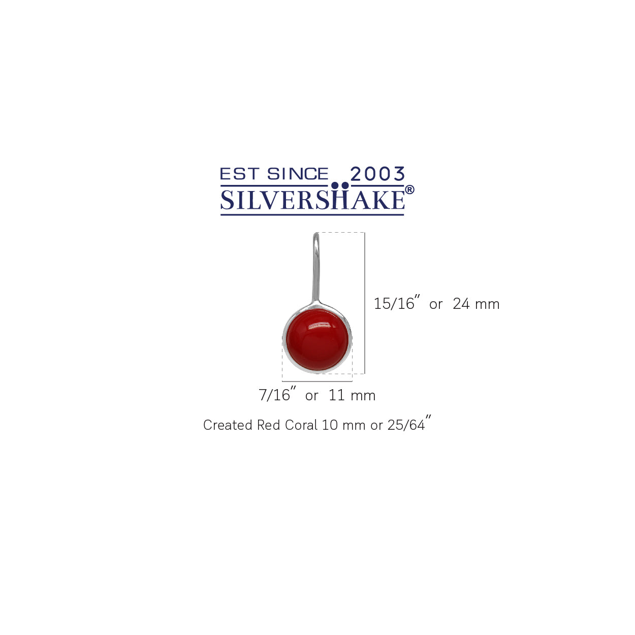 10mm Created Red Coral White Gold Plated 925 Sterling Silver Leverback Earrings - Silvershake-store