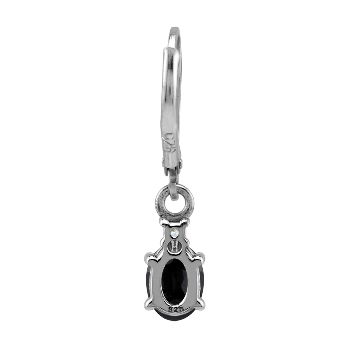Petite 1.44 CTW Natural Black Onyx and White Topaz 925 Sterling Silver Leverback Dangle Gemstone Earrings Jewelry for Women - Silvershake-store