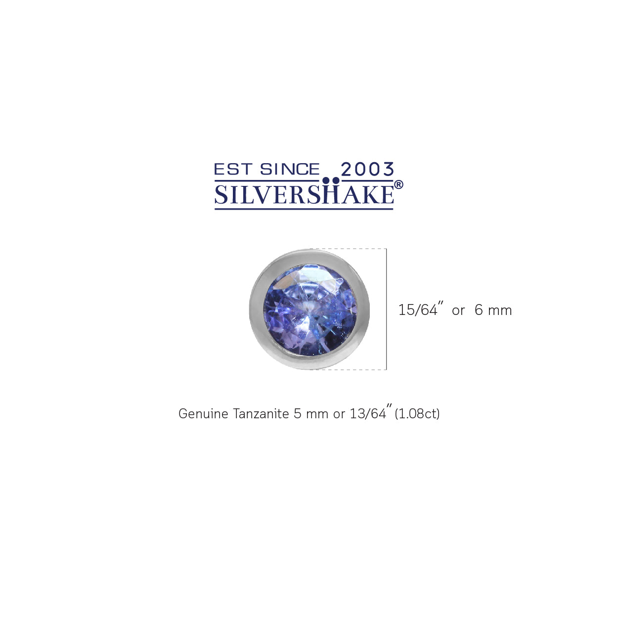 1.08ct. Genuine Tanzanite White Gold Plated 925 Sterling Silver Stud Earrings - Silvershake-store