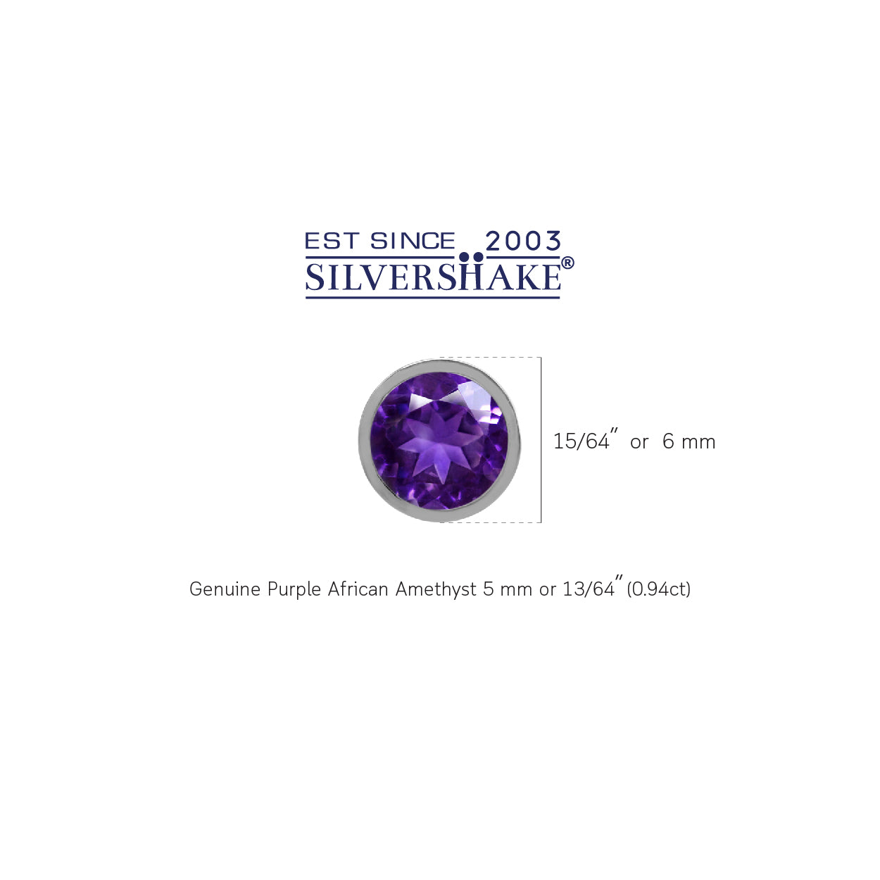 5mm Petite Natural Round Shape African Amethyst 925 Sterling Silver Filigree Stud Earrings - Silvershake-store