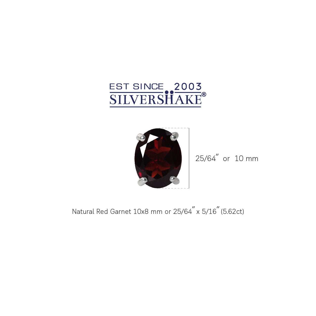 5.62ct. 10x8mm Natural Oval Shape Garnet White Gold Plated 925 Sterling Silver Stud Earrings - Silvershake-store