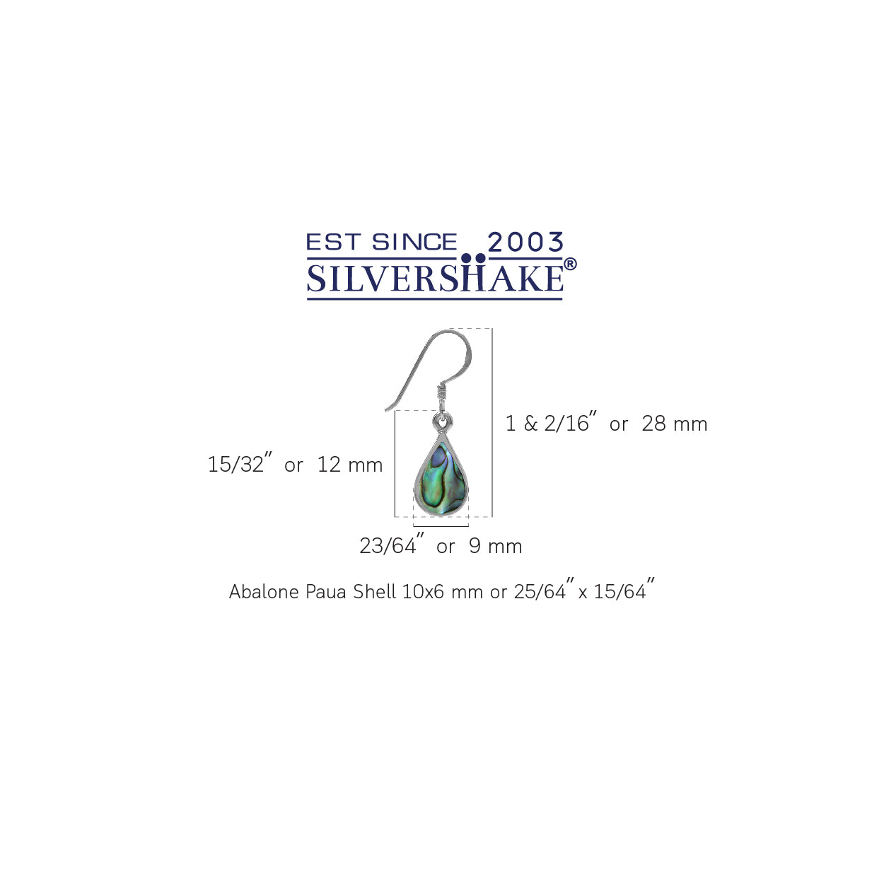 Abalone Paua Shell Inlay White Gold Plated 925 Sterling Silver Drop Dangle Earrings - Silvershake-store