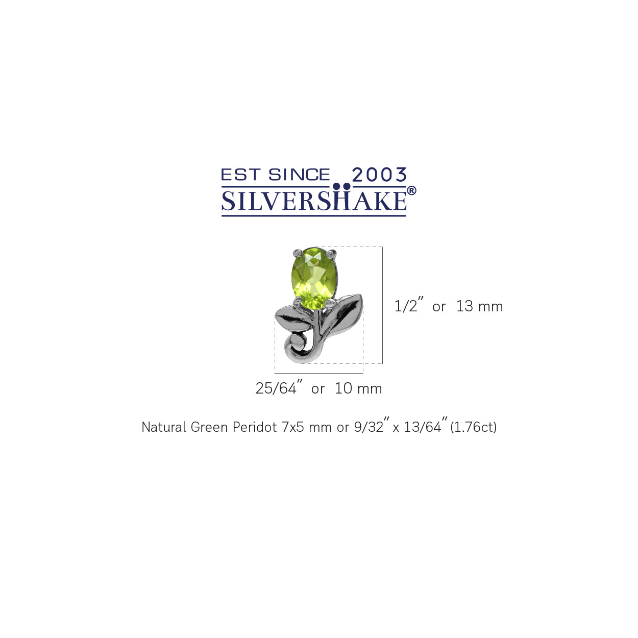1.76ct. Natural Oval Shape Peridot 925 Sterling Silver Leaf Vintage Inspired Stud/Post Earrings
