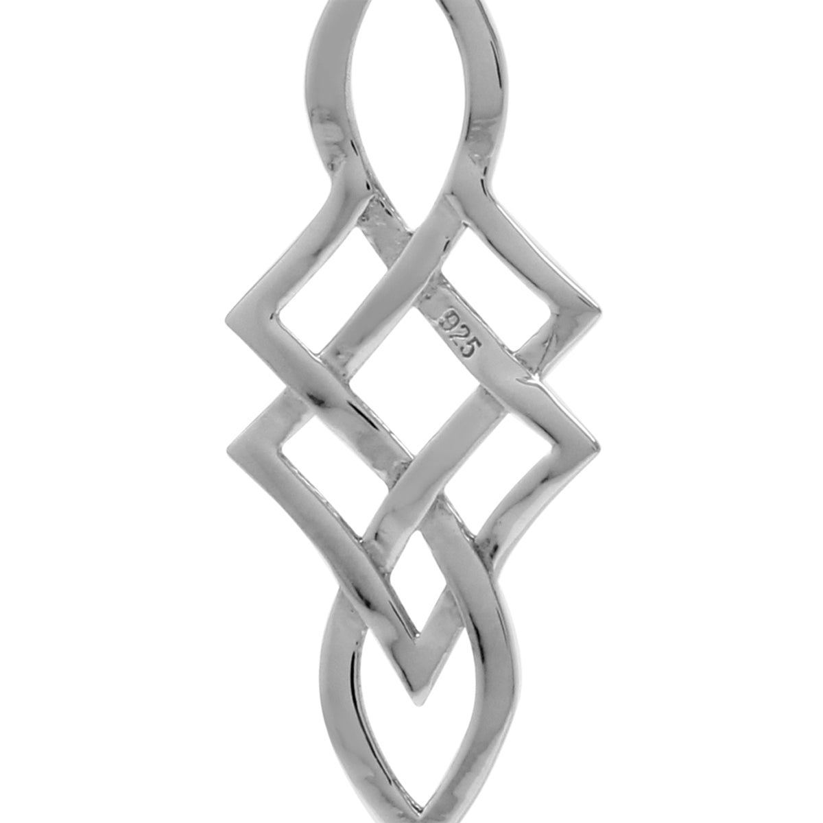 1.46ct. Natural Peridot White Gold Plated 925 Sterling Silver Celtic Knot Weave Dangle Hook Earrings