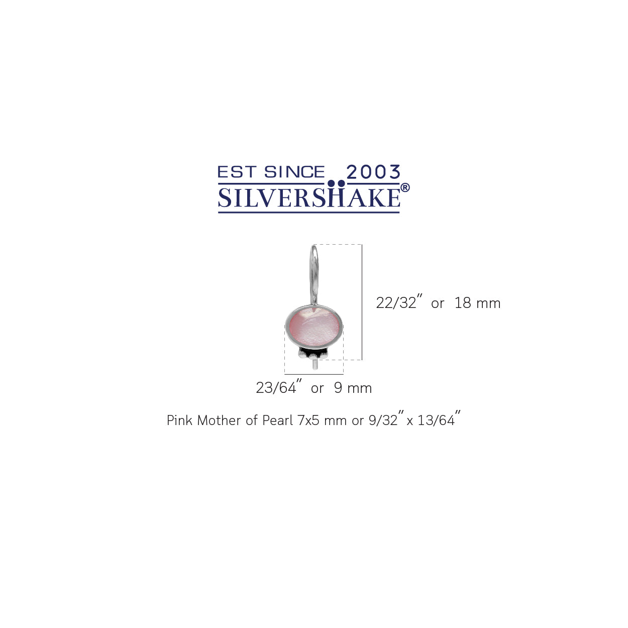 Pink Mother of Pearl Inlay 925 Sterling Silver Hook Closure Earrings Jewelry for Women and - Silvershake-store