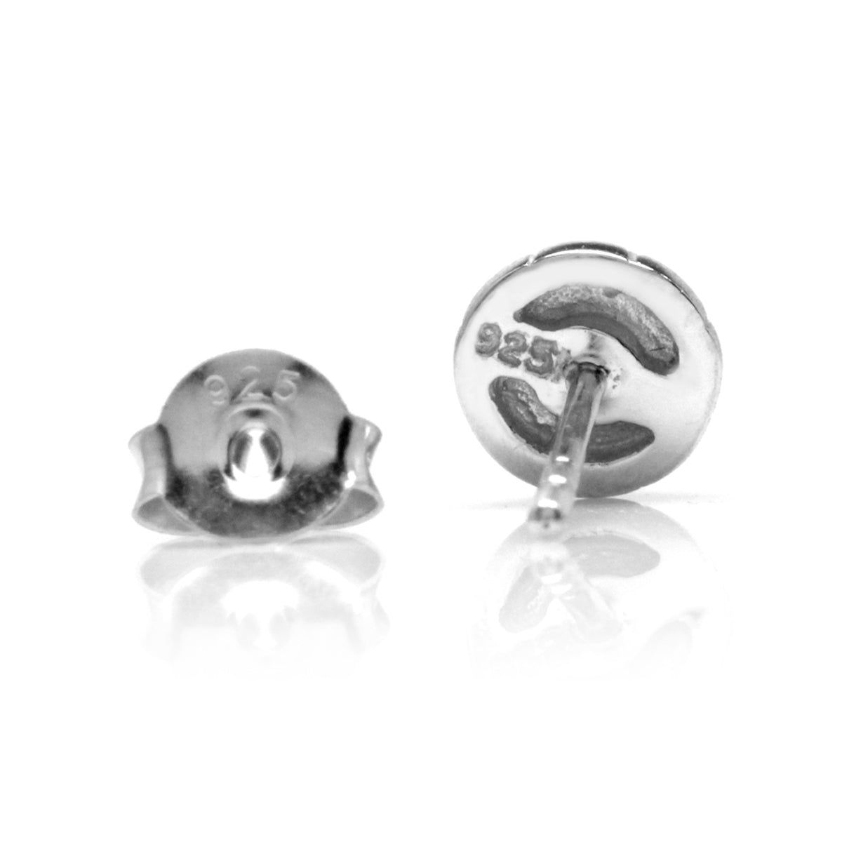 3mm Extra Petite Natural Round Shape Moonstone 925 Sterling Silver Stud Earrings