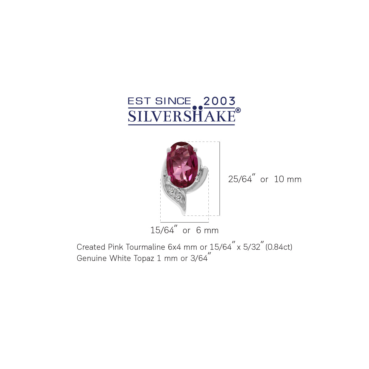 Petite Natural Pink Tourmaline and White Topaz 925 Sterling Silver Stud Earrings