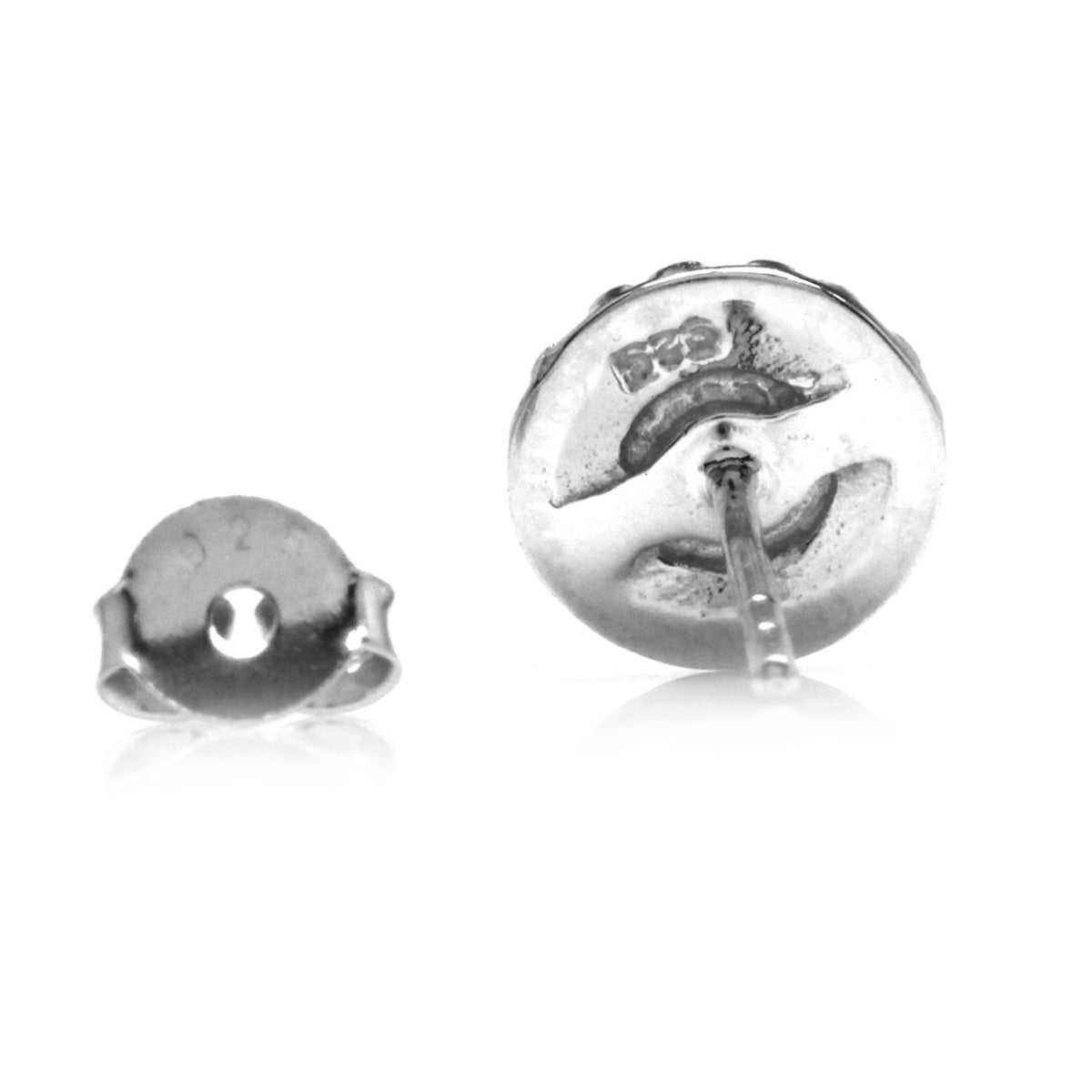 Petite Genuine 3mm Arizona American Turquoise 925 Sterling Silver Pattern Stud Earrings Second and Third Hole or Helix Piercing
