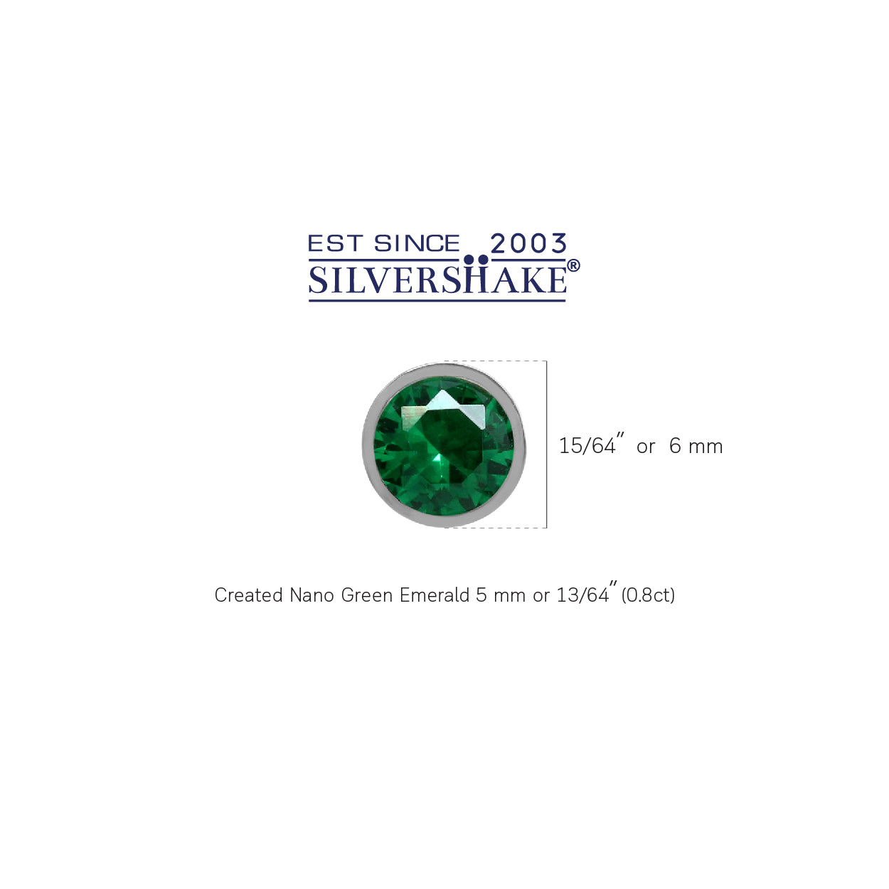 5MM Petite Created Nano Green Emerald 925 Sterling Silver Filigree Stud Earrings May Birthstone - Silvershake-store