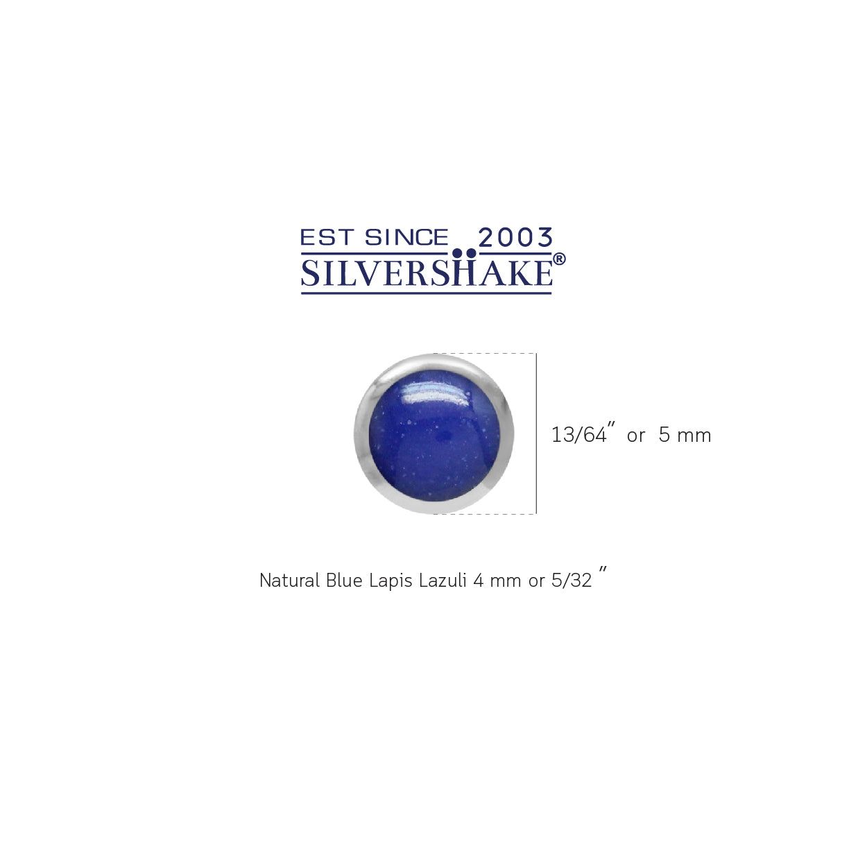 Petite 4mm Created Blue Lapis Lazuli 925 Sterling Silver Stud Earrings Womens Jewelry Best for Second and Third Hole - Silvershake-store