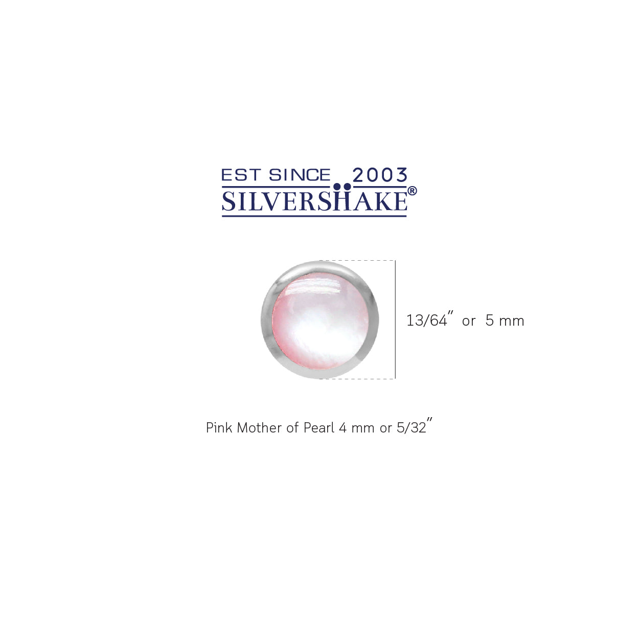 Petite 4mm Pink Mother Of Pearl 925 Sterling Silver Stud Earrings Womens Jewelry Best for Second and Third Hole - Silvershake-store