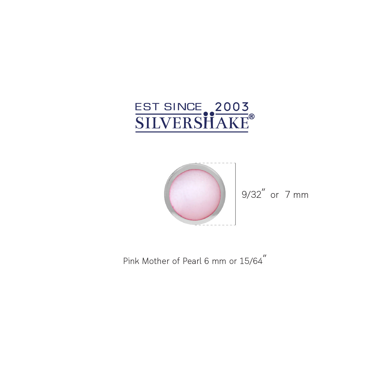 6MM Pink Mother of Pearl Shell Inlay 925 Sterling Silver Round Stud Post Earrings Jewelry for Women - Silvershake-store