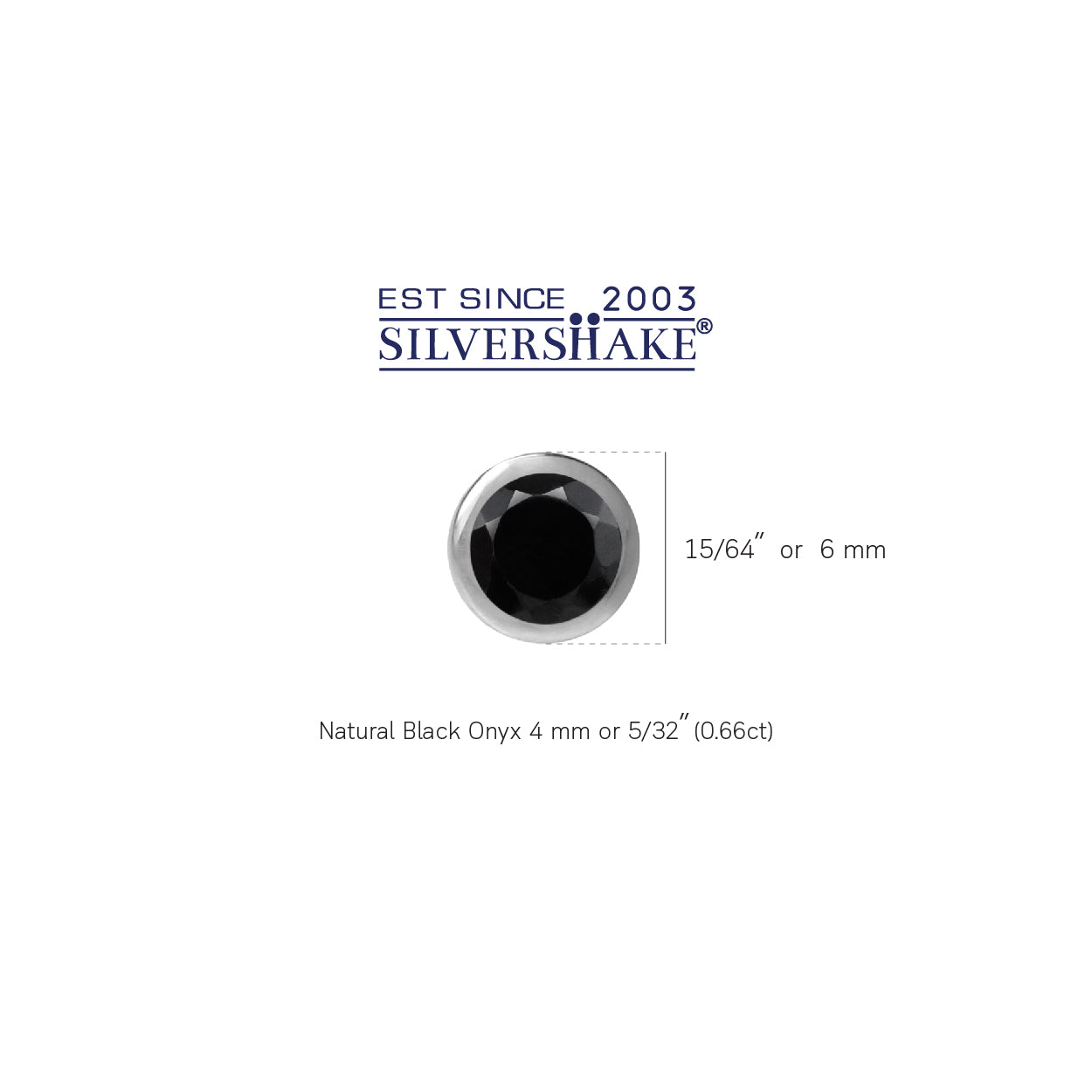 4MM Petite Natural Round Shape Black Onyx 925 Sterling Silver Bezel Set Stud Gemstone Earrings for Second or Third Hole Unisex Jewelry for Women or Men - Silvershake-store