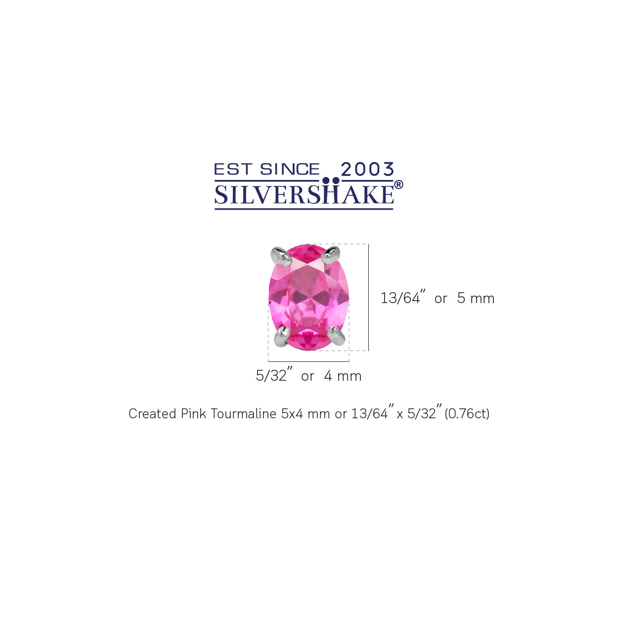 Petite 5X4mm Created Oval Shape Pink Tourmaline 925 Sterling Silver Stud Gemstone Earrings silvershake
