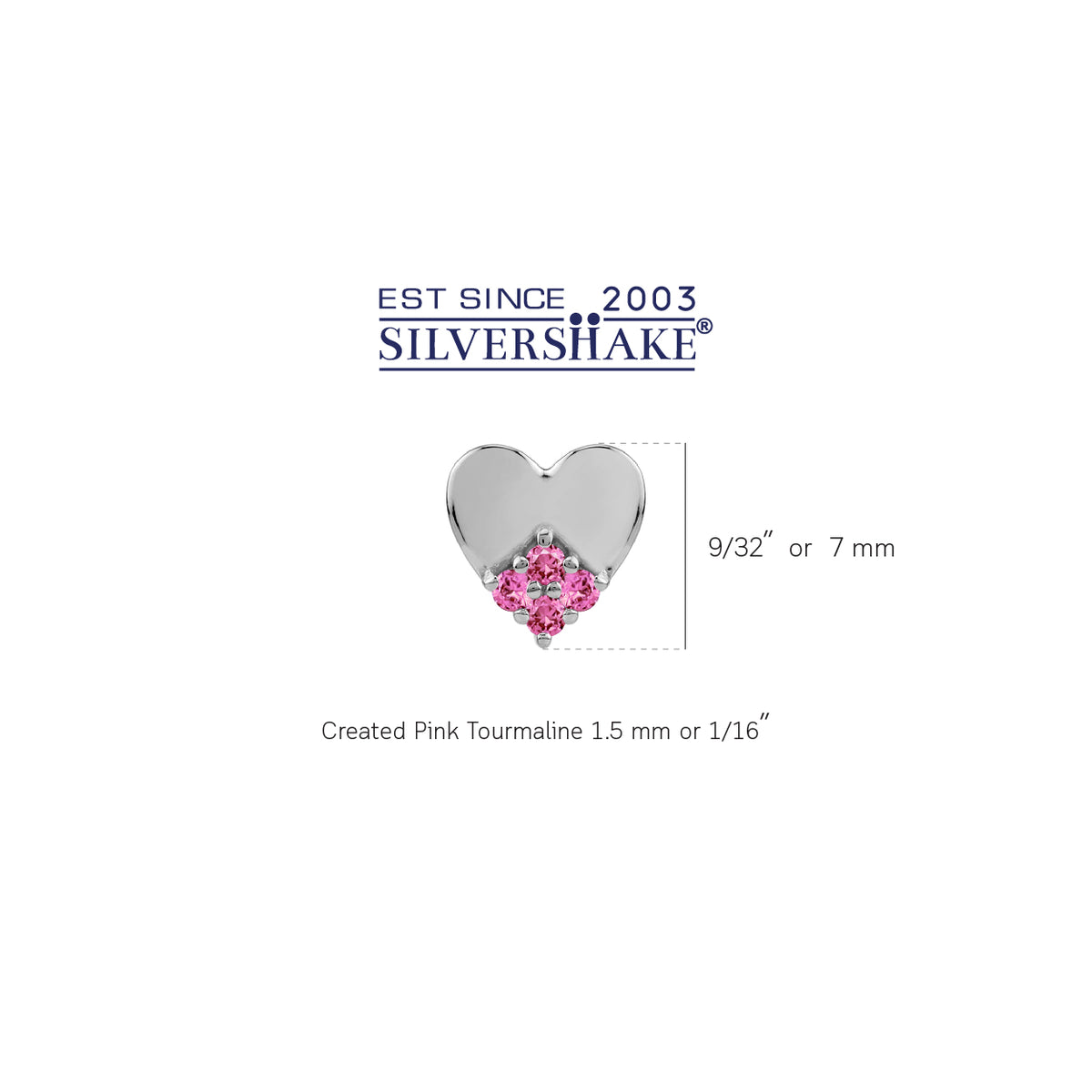 Petite Created Pink Tourmaline 925 Sterling Silver Minimalist Trendy Heart Casual Love Stud Earrings silvershake