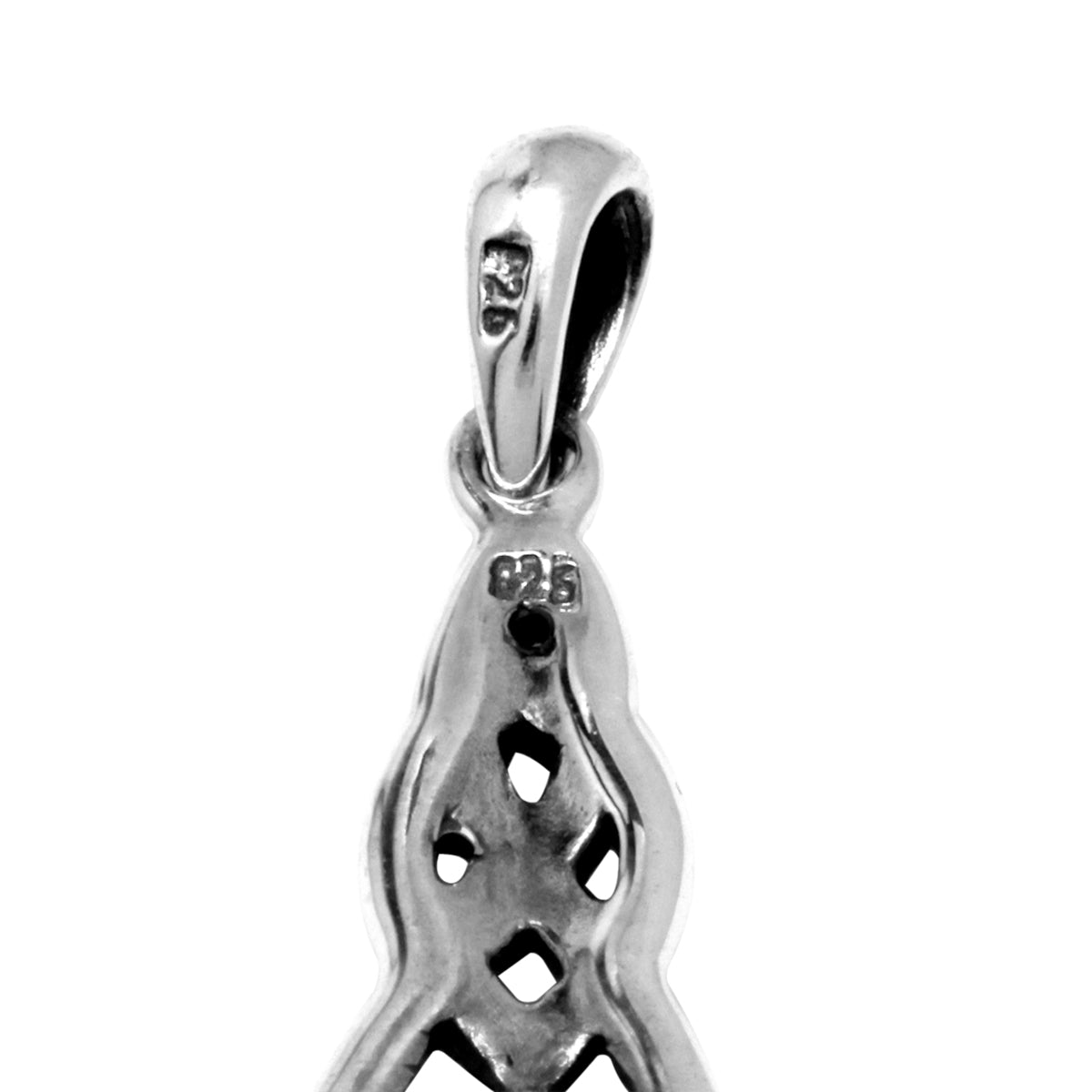Natural African Amethyst 925 Sterling Silver Celtic Knot Pendant - Silvershake-store