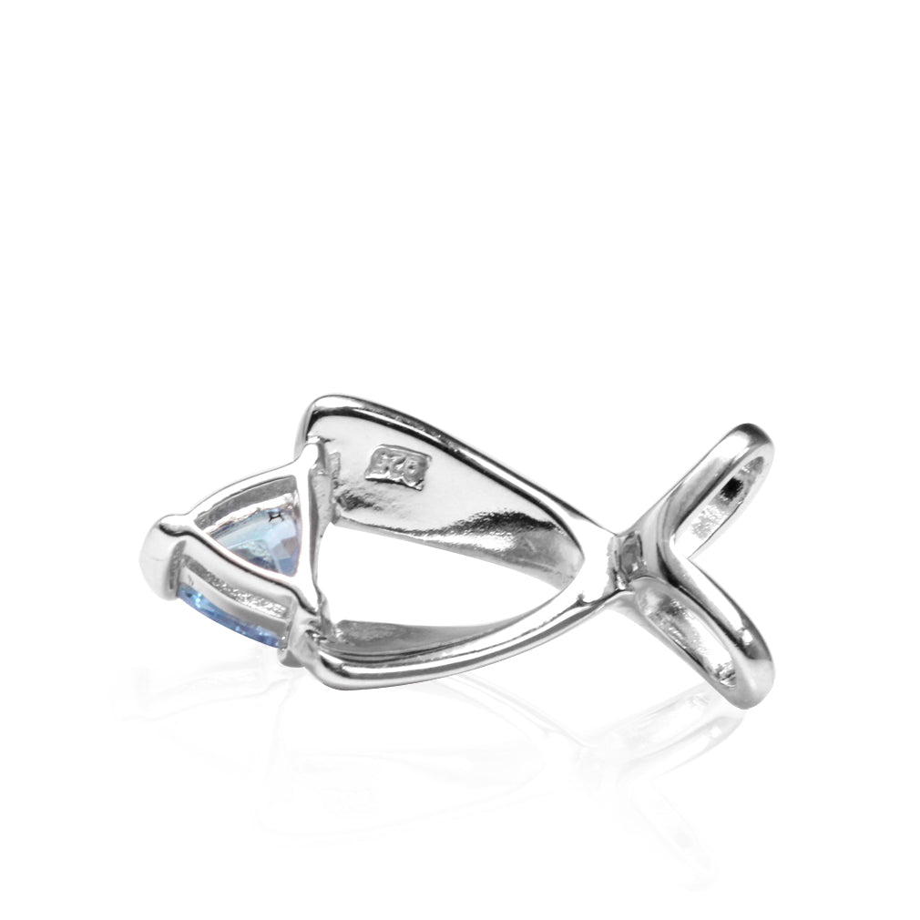 Silvershake Genuine Tanzanite White Gold Plated 925 Sterling Silver Slide Pendant - Silvershake-store