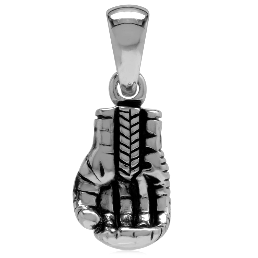 Silvershake 925 Sterling Silver Boxing Glove Pendant - Silvershake-store