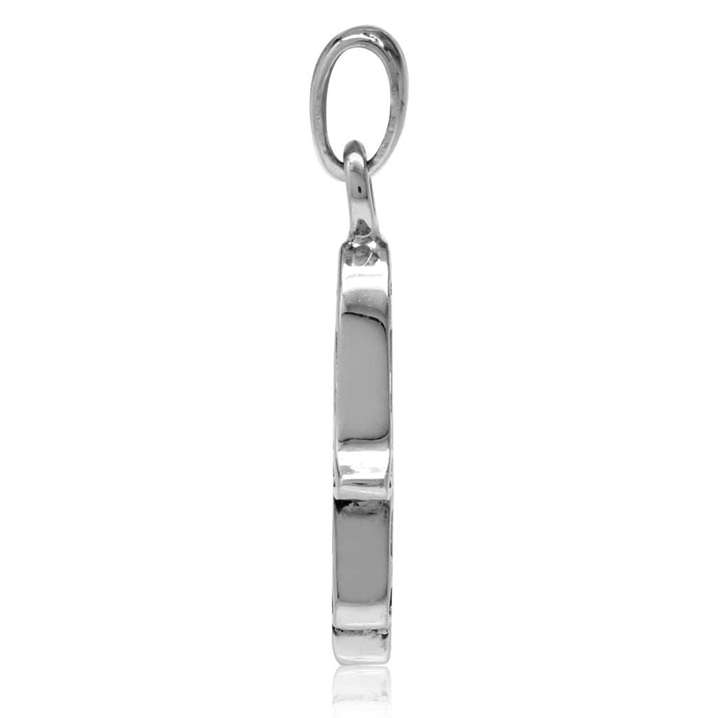 Silvershake 925 Sterling Silver Filigree Hamsa Hand Charm Pendant - Silvershake-store