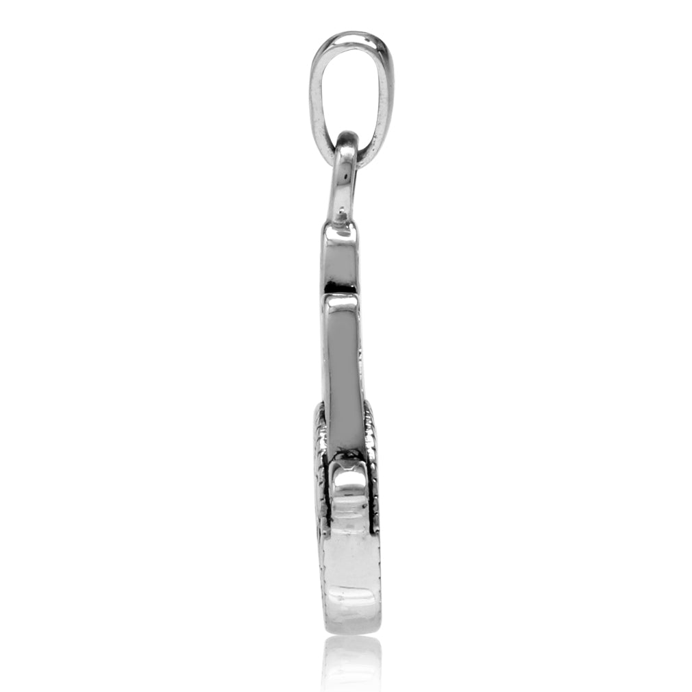 Silvershake 925 Sterling Silver Star of David and Evil Eye on Hamsa Hand Charm Pendant - Silvershake-store