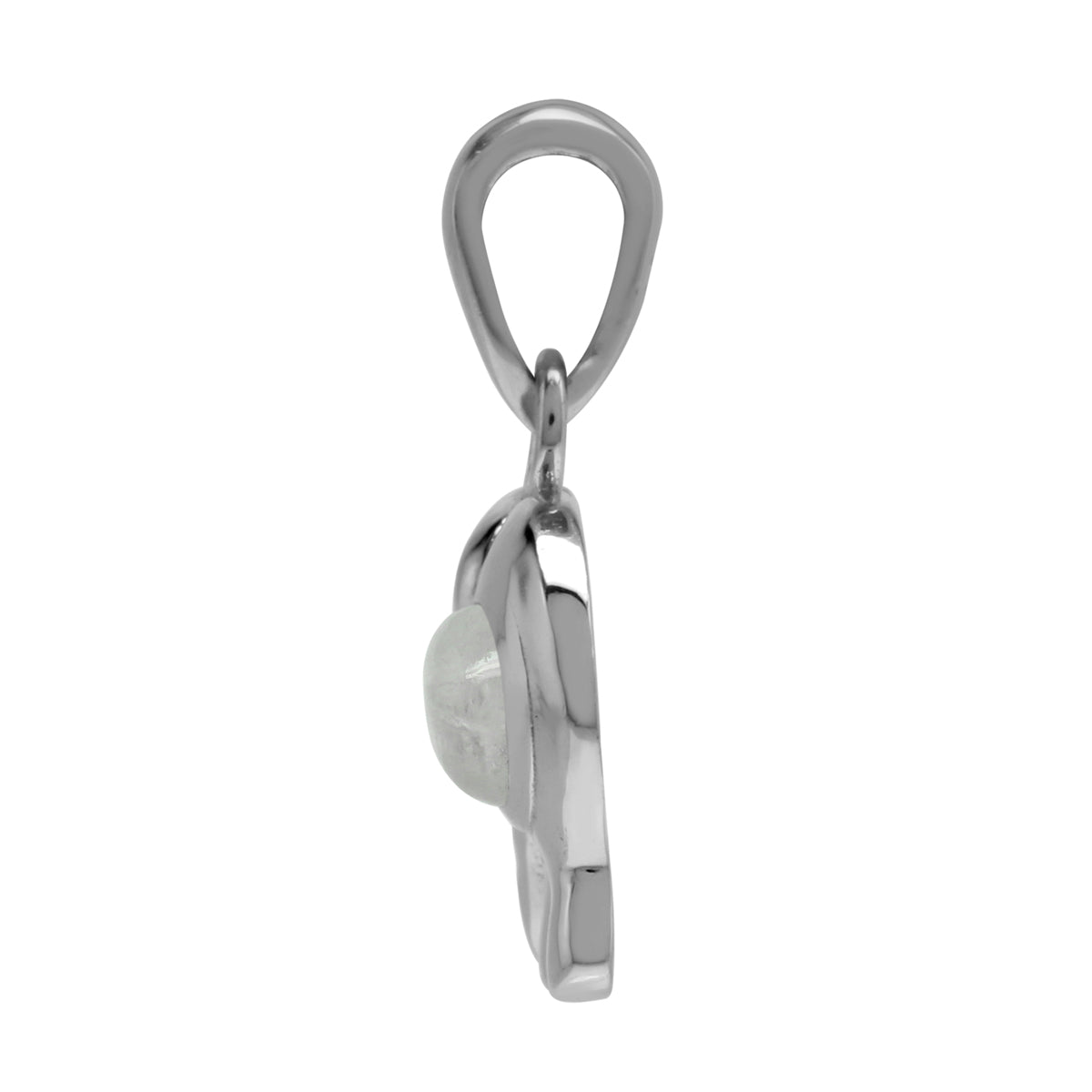 Silvershake Rainbow Moonstone 925 Sterling Silver Elephant Pendant - Silvershake-store
