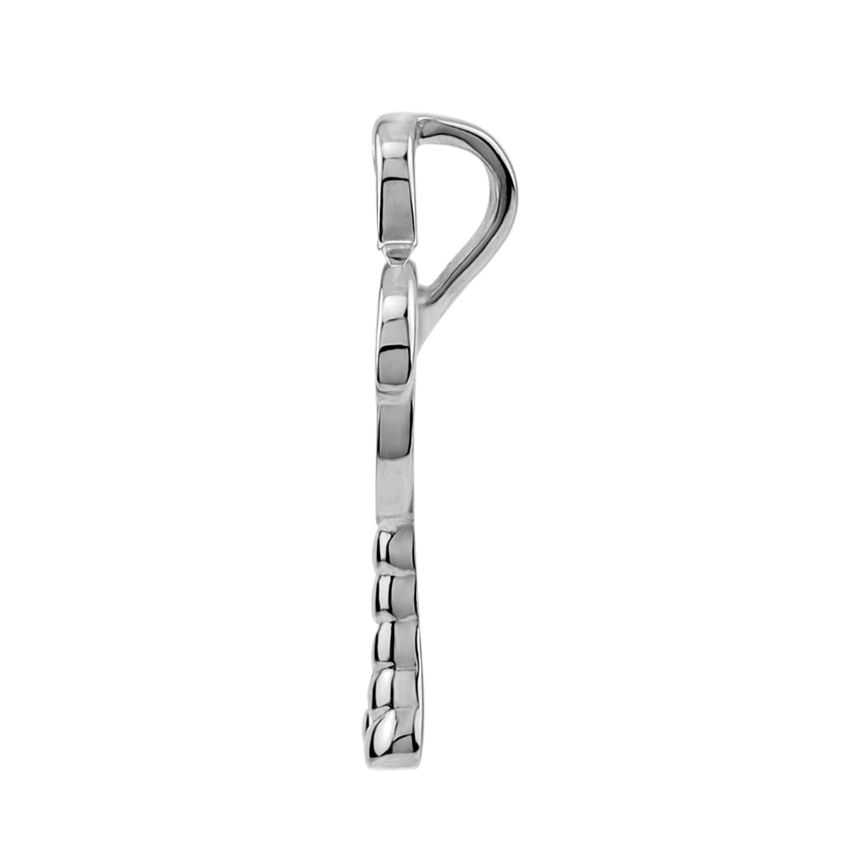 Silvershake Coconut / Palm Tree Casual Charm Pendant in Green Enamel White Gold Plated 925 Sterling Silver Jewelry for Women - Silvershake-store