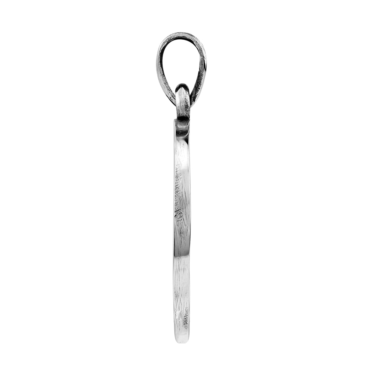 Silvershake Handmade 925 Sterling Silver Mountain / Nature / Camper / Climber Circle Pendant Jewelry for Women - Silvershake-store