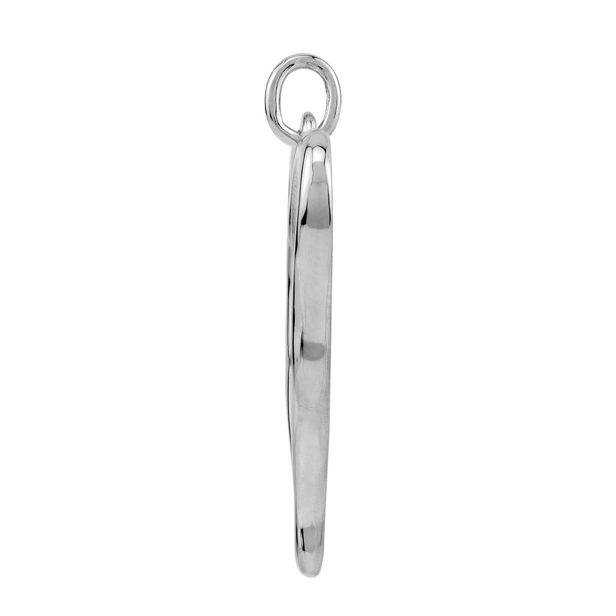 White Gold Plated 925 Sterling Silver Fashion Heart Casual Love Pendant