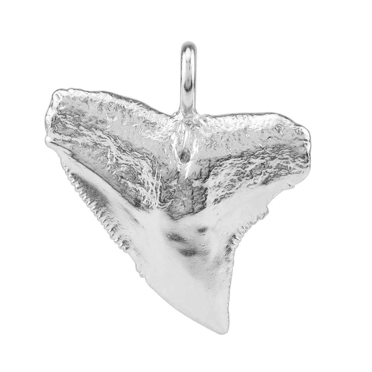 925 Sterling Silver Fashion Bull Shark Tooth Sealife Divers Casual Pendant