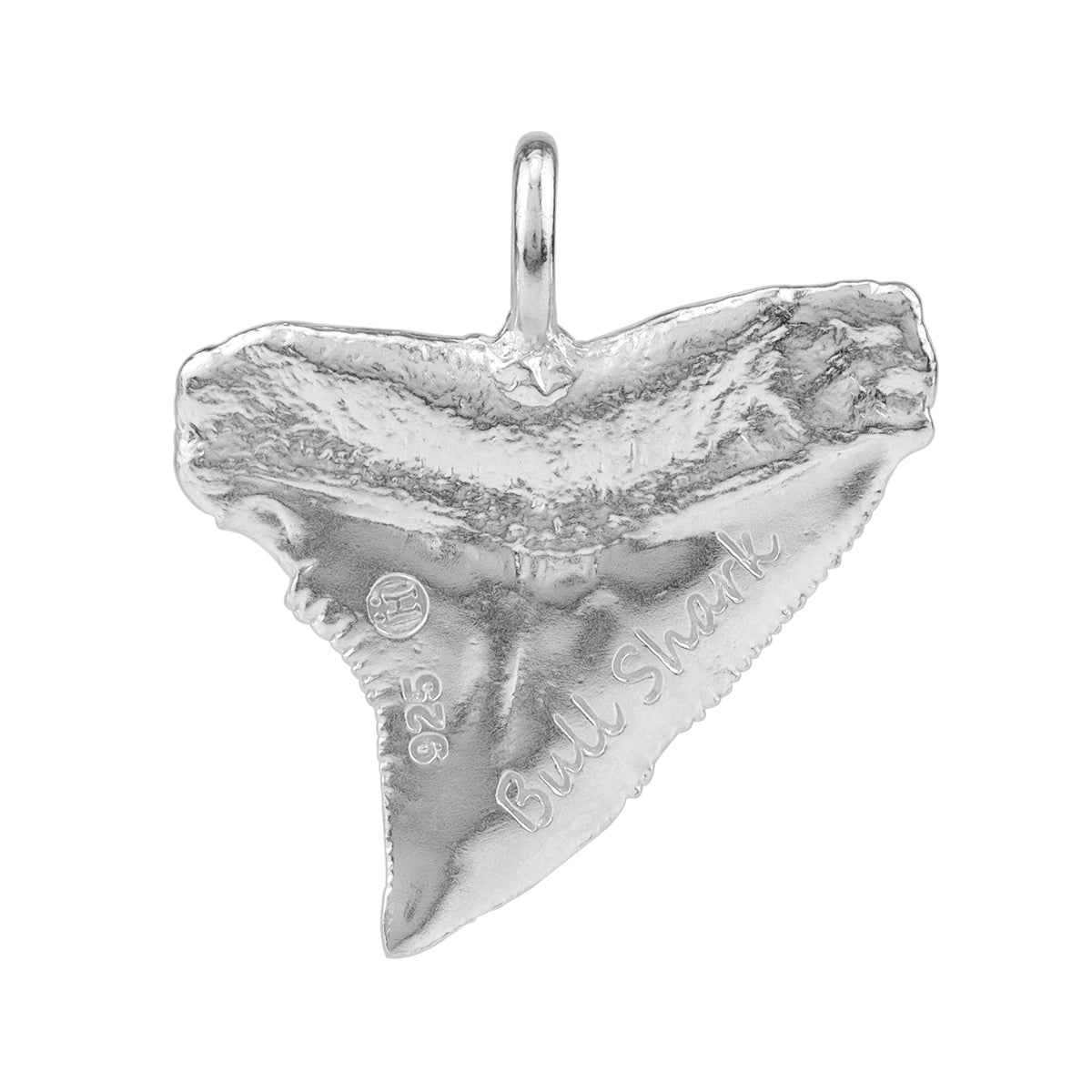 925 Sterling Silver Fashion Bull Shark Tooth Sealife Divers Casual Pendant
