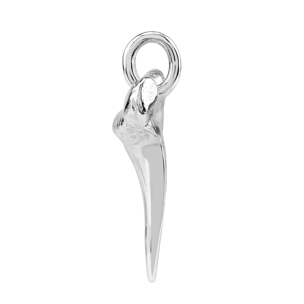 925 Sterling Silver Fashion Lemon Shark Tooth Sealife Divers Casual Pendant
