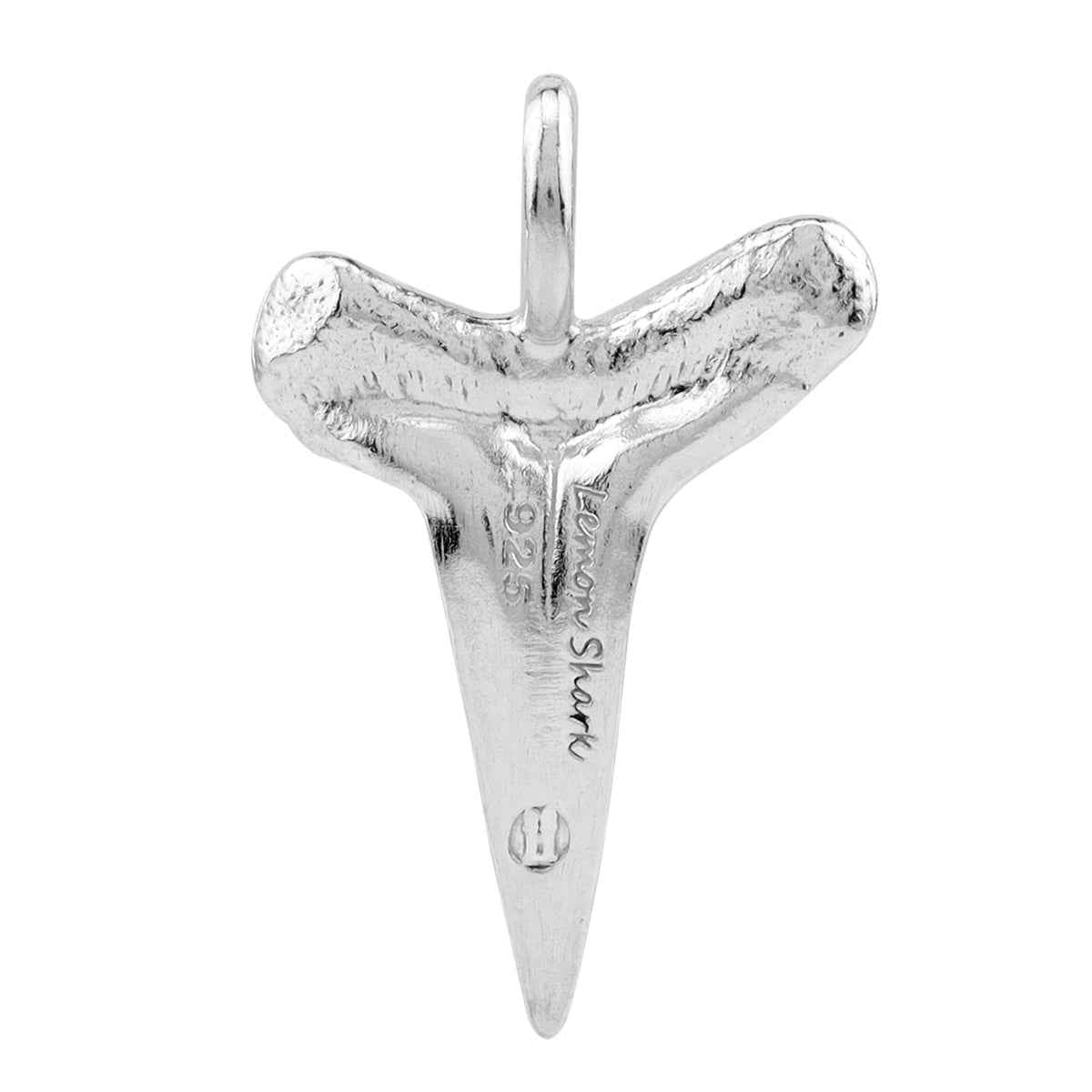 925 Sterling Silver Fashion Lemon Shark Tooth Sealife Divers Casual Pendant