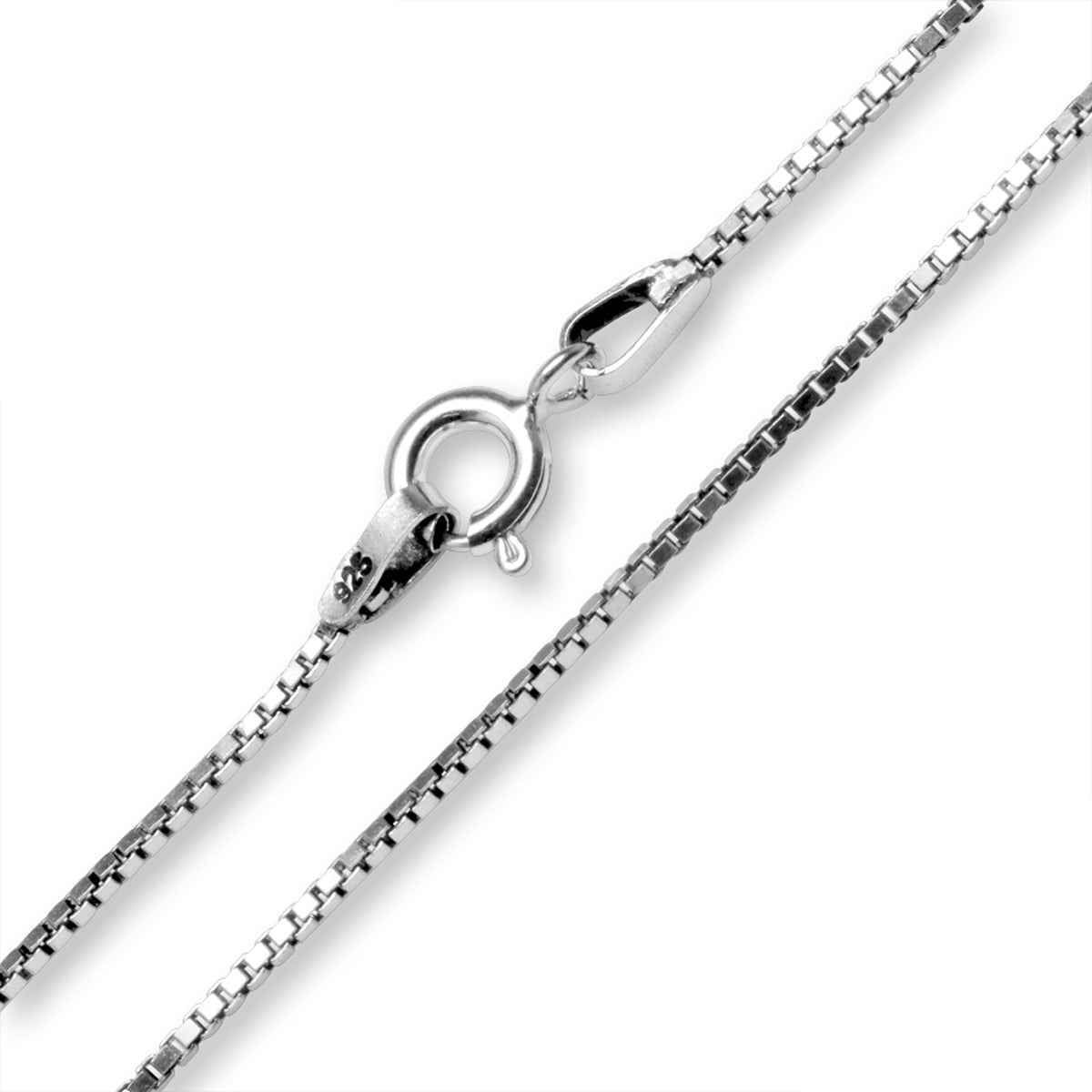 925 Sterling Silver Spiral Sun Pendant with 1mm 18 Inch Venetian Box Chain Necklace