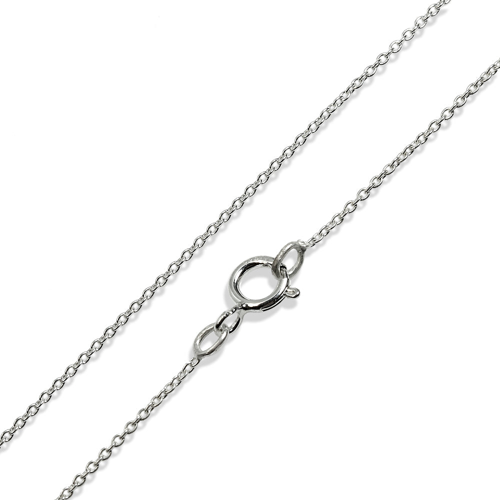 Genuine Tanzanite 925 Sterling Silver Solitaire Pendant w/ 18 Inch Chain Necklace silvershake