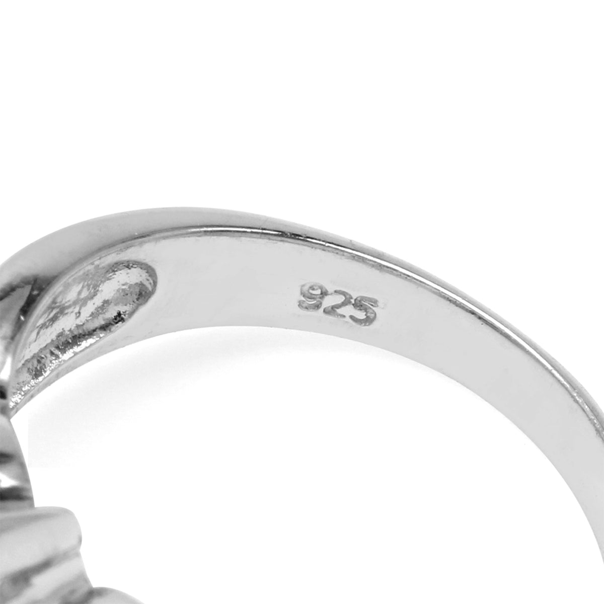 1.08ct. Natural Peridot White Gold Plated 925 Sterling Silver Filigree Celtic Knot Solitaire Ring silvershake