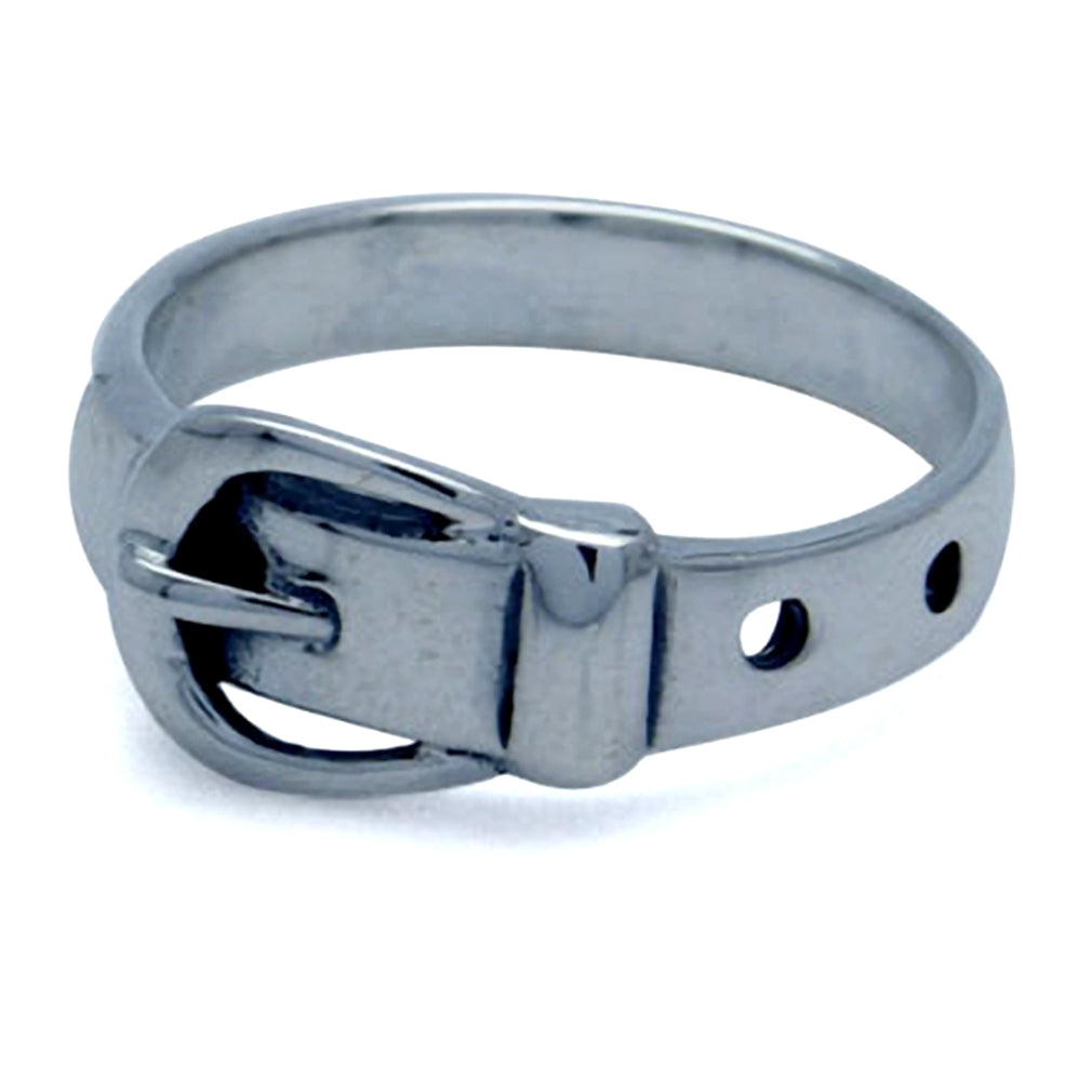 Antique Finish 925 Sterling Silver Belt Buckle Band Ring - Silvershake-store