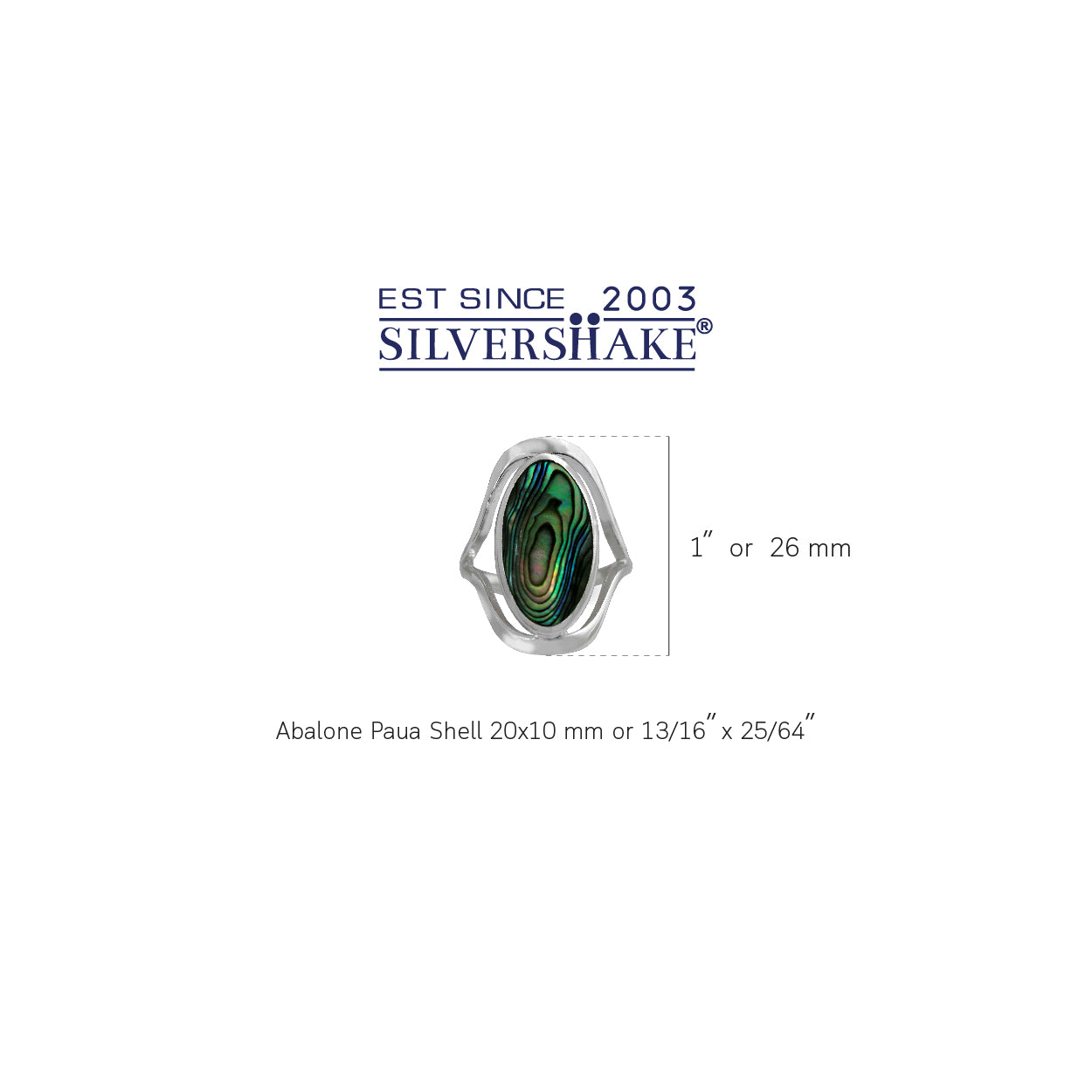 Abalone Paua Shell 925 Sterling Silver Simple Southwest Style Ring - Silvershake-store