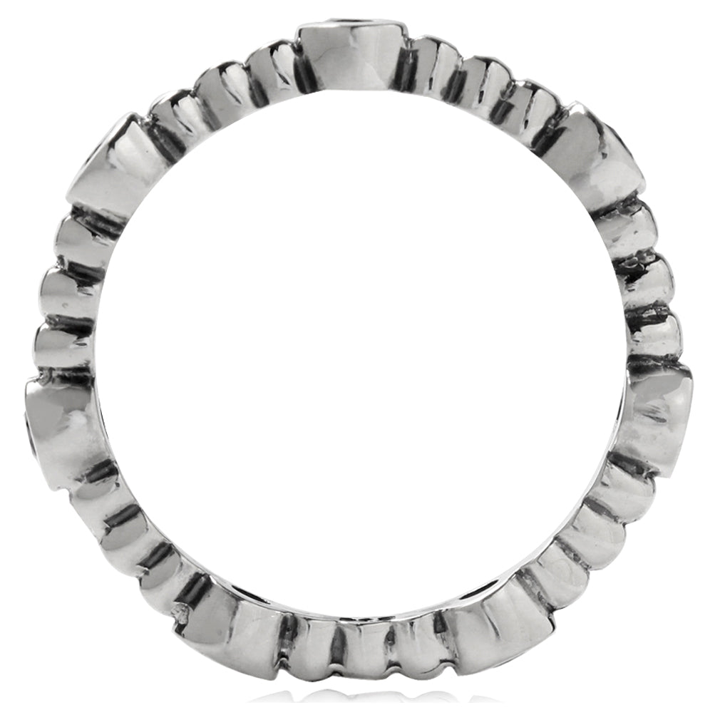 Natural Garnet 925 Sterling Silver Stack Stackable Ring - Silvershake-store