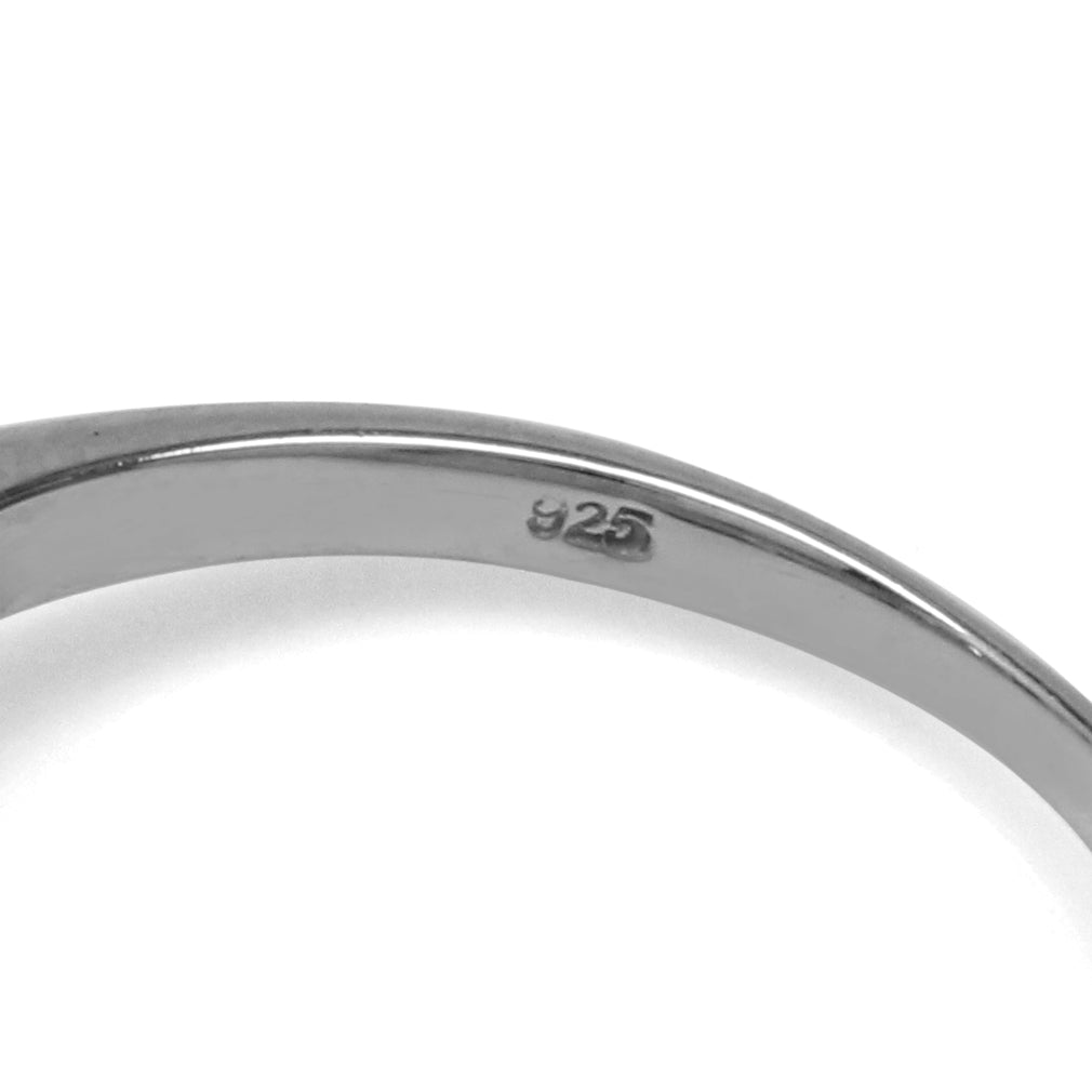 8mm Natural Round Shape Moonstone 925 Sterling Silver Triquetra Celtic Knot Solitaire Ring - Silvershake-store