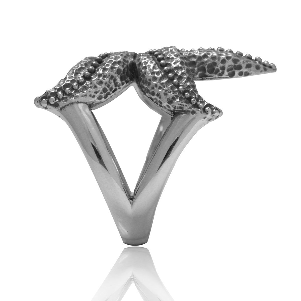 925 Sterling Silver Starfish/Sealife Casual Ring silvershake