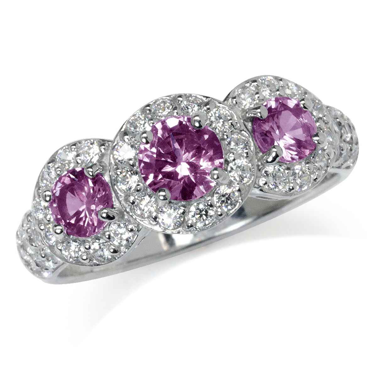 Simulated Color Change Alexandrite White Gold Plated 925 Sterling Silver