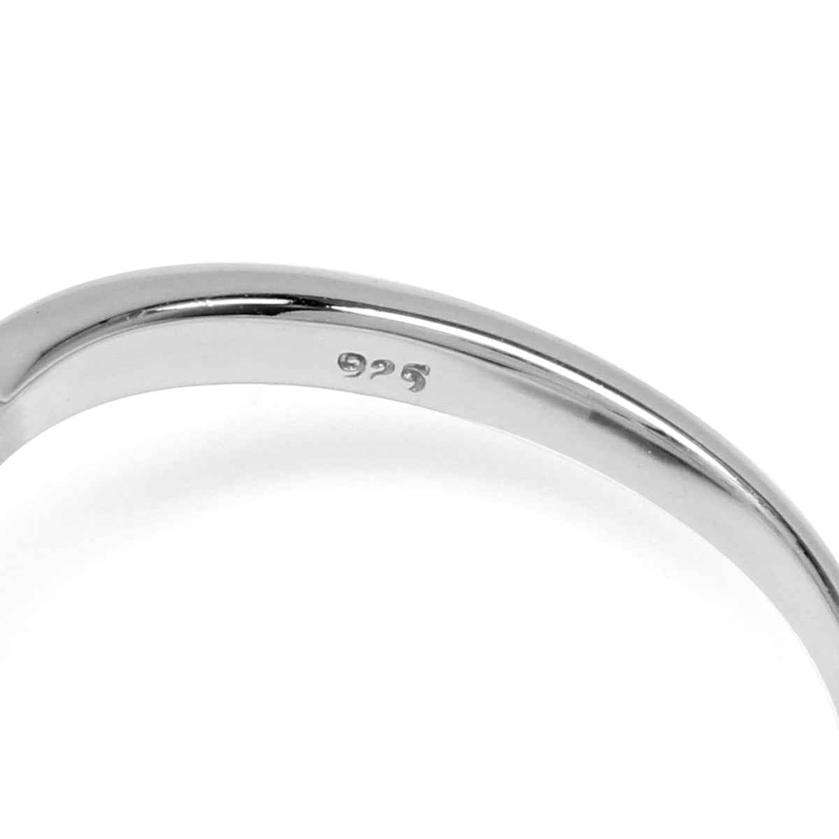1.25 CTW 4MM 5-Stone Round Shape Genuine Violet Tanzanite White Gold Plated 925 Sterling Silver V Shape Ring