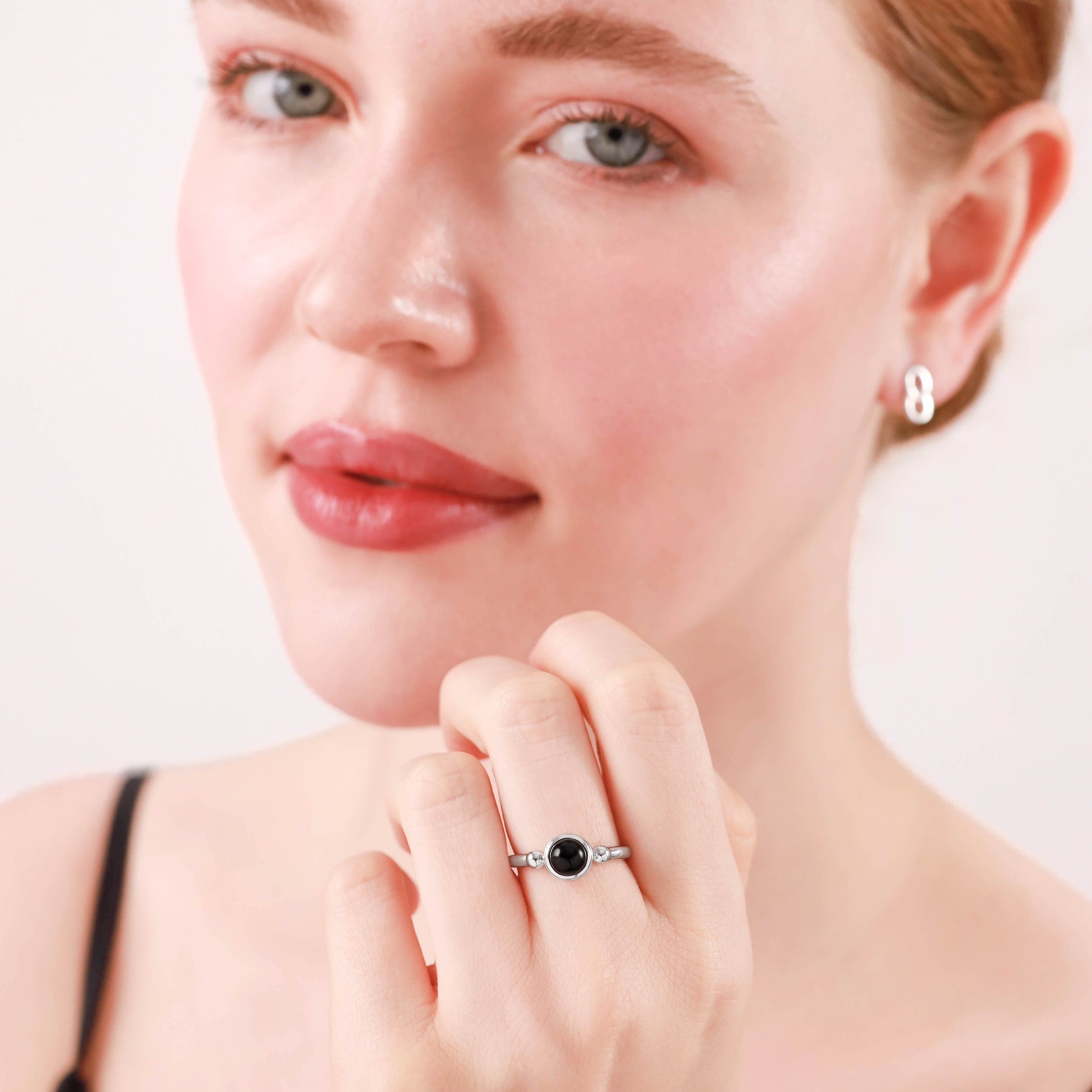Natural Moonstone 925 Sterling Silver Solitaire Casual Ring - Silvershake-store