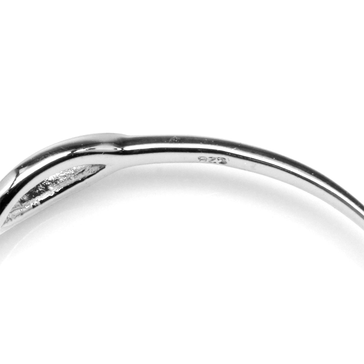 Petite Natural Citrine White Gold Plated 925 Sterling Silver Ribbon Promise Ring silvershake
