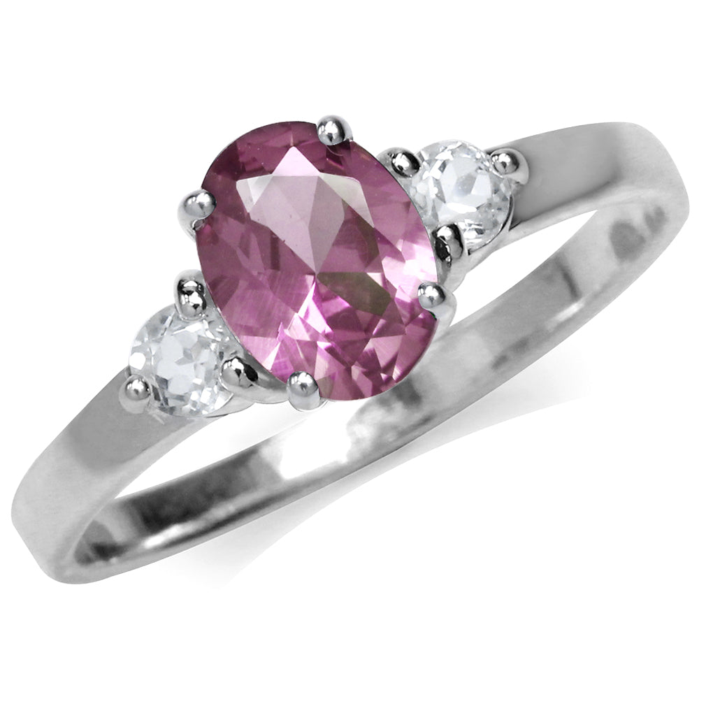 Created Color Change Alexandrite White Gold Plated 925 Sterling Silver Engagement Ring June Gemstone Birthstone - Silvershake-store